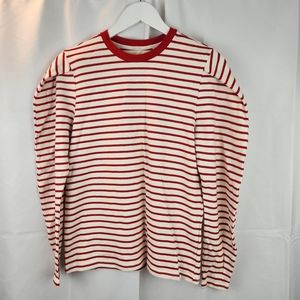Classic Red Striped Long Sleeve Tee